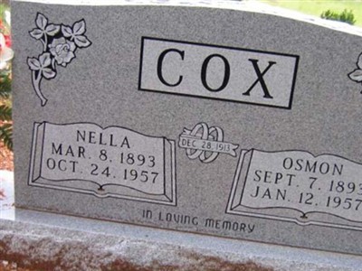 Nella Johnson Cox on Sysoon