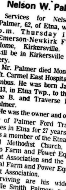 Nelson W. Palmer on Sysoon