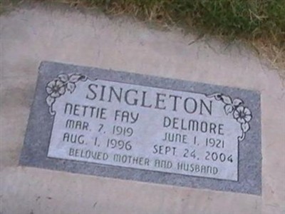 Netta Fay McCloud Singleton on Sysoon