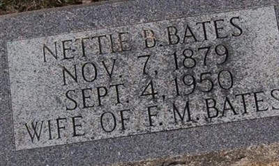 Nettie Belle Toalson Bates on Sysoon
