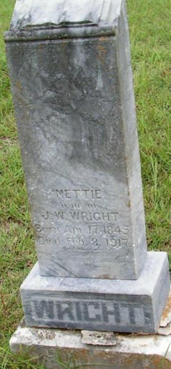 Nettie Criswell Wright on Sysoon