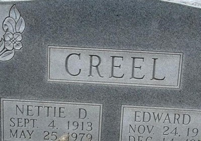 Nettie D. Creel on Sysoon