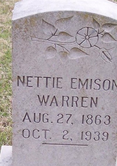 Nettie Emison Warren on Sysoon