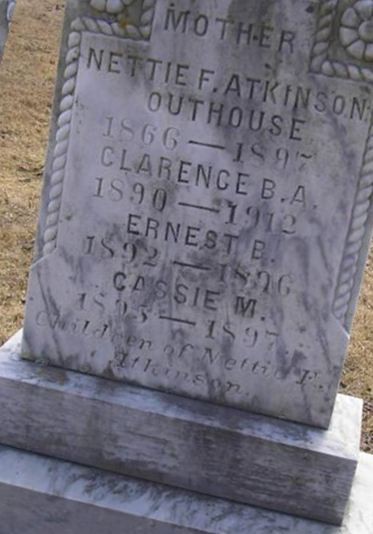 Nettie F. Outhouse Atkinson on Sysoon