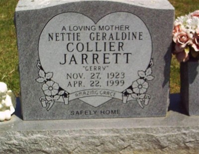 Nettie G. (Gerry) Collier Jarrett on Sysoon
