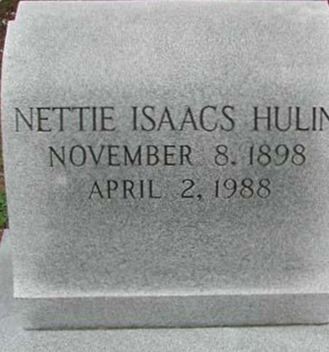 Nettie Isaacs Hulin on Sysoon