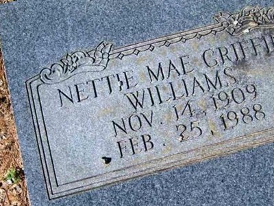Nettie Mae Griffin Williams on Sysoon