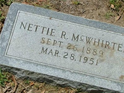 Nettie Orlena McWhirter on Sysoon