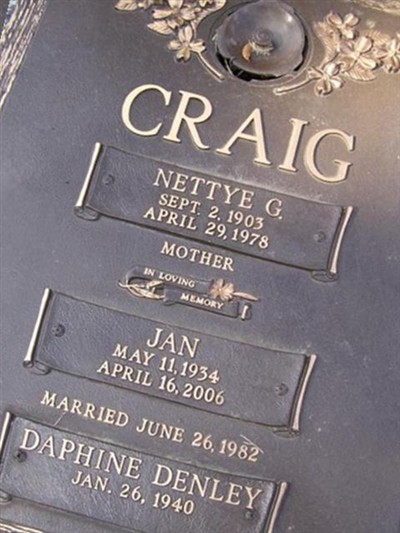 Nettye G. Craig on Sysoon