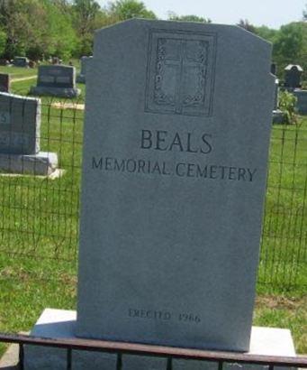 New Beals Cemetery on Sysoon