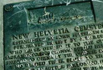 New Helvetia Cemetery (defunct) on Sysoon