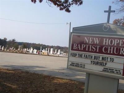 New Hope Baptist Cemetery on Sysoon