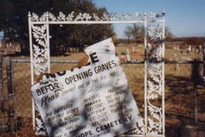 New Hope Cemetery on Sysoon