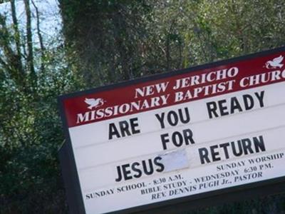 New Jericho Baptist Cemetery on Sysoon