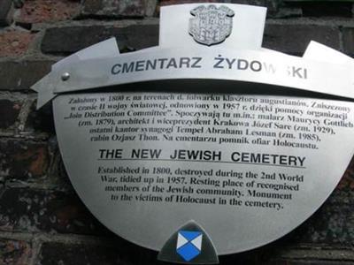 New Jewish Cemetery on Sysoon