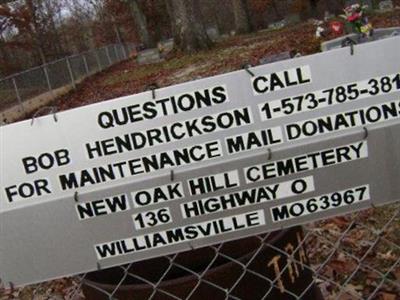 New Oak Hill Cemetery on Sysoon