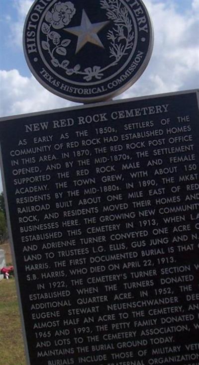 New Red Rock Cemetery on Sysoon