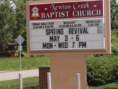 Newton Creek Baptist Church Cemetery on Sysoon