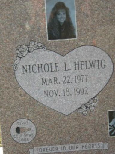 Nichole L. Helwig on Sysoon