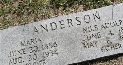 Nils Adolph Anderson on Sysoon