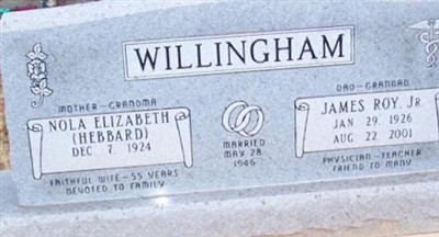 Nola Elizabeth Willingham on Sysoon