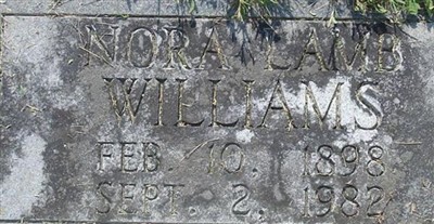 Nora Lamb Williams on Sysoon