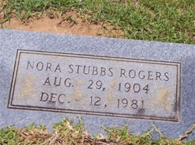 Nora Stubbs Rogers on Sysoon