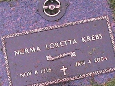 Norma Loretta Cummings Krebs on Sysoon