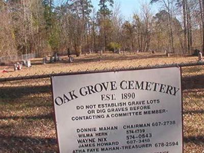 Oak Grove Cemetery on Sysoon