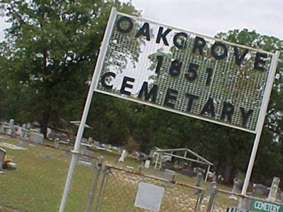 Oak Grove Cemetery on Sysoon