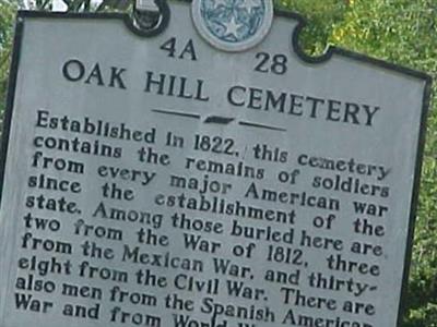 Oak Hill Cemetery on Sysoon