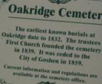 Oakridge Cemetery on Sysoon