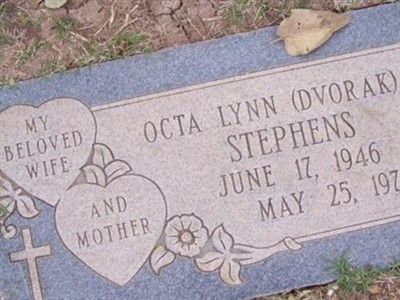 Octa Lynn Dvorak Stephens on Sysoon