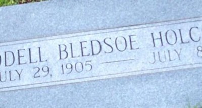 Odell Bledsoe Holcomb on Sysoon