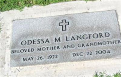 Odessa M. Langford on Sysoon