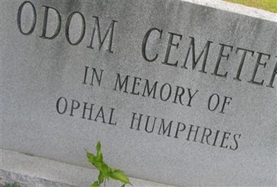 Odom Cemetery on Sysoon