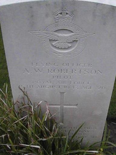 Flying Officer Alexander William Robertson on Sysoon