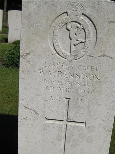 Officer Cadet William Vernon Rennison on Sysoon