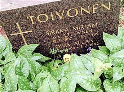 Oiva Allan Toivonen on Sysoon