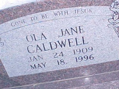 Ola Jane Caldwell on Sysoon