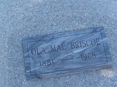 Ola Mae Strange Briscoe on Sysoon