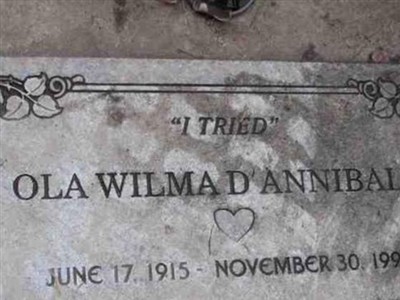 Ola Wilma D'Annibale on Sysoon