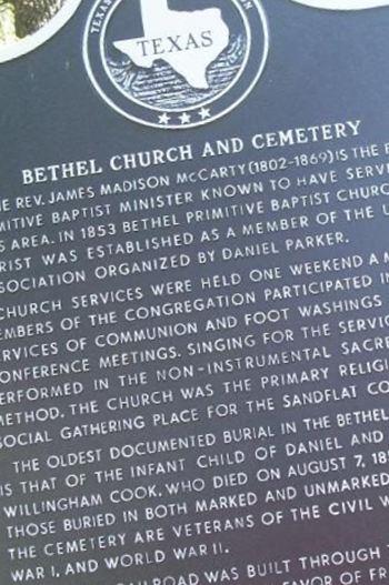 Old Bethel Cemetery on Sysoon