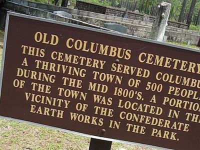 Old Columbus Cemetery on Sysoon