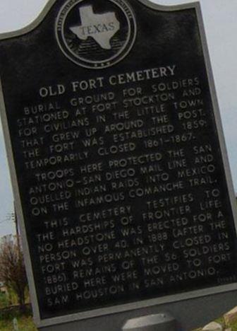 Old Fort Stockton Cemetery on Sysoon