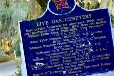 Old Live Oak Cemetery on Sysoon
