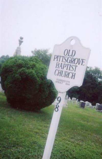 Old Pittsgrove Baptist Churchyard on Sysoon