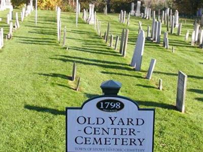 Old Yard Center Cemetery on Sysoon