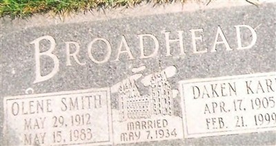 Olene Smith Broadhead on Sysoon