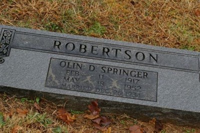 Olin D. Springer Robertson on Sysoon